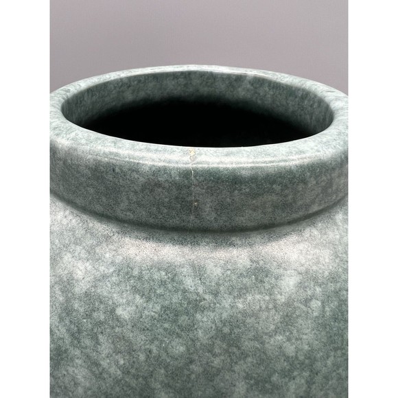 Robinson Ransbottom Pottery Oil Jar Victoria Green Glaze 1930s Arts Crafts Ohio - Picture 3 of 8